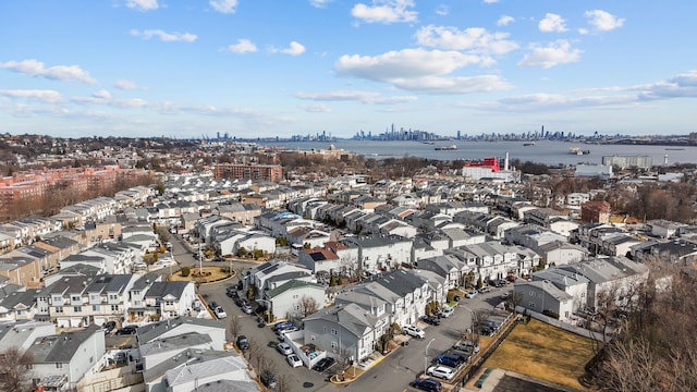 bird's eye view featuring a city view