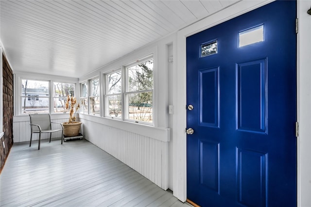 view of sunroom / solarium