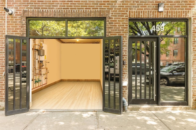 property entrance with a gate