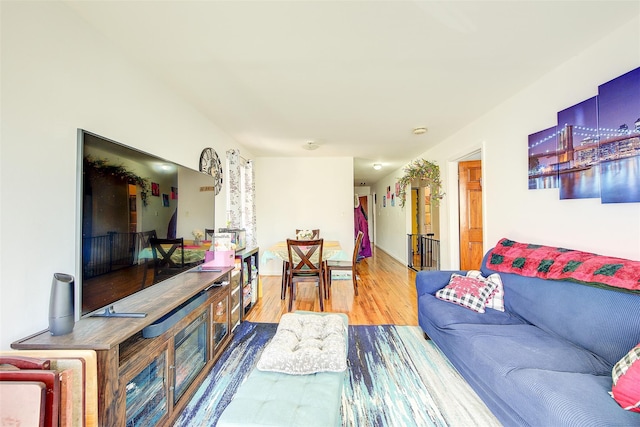 living room featuring wood finished floors