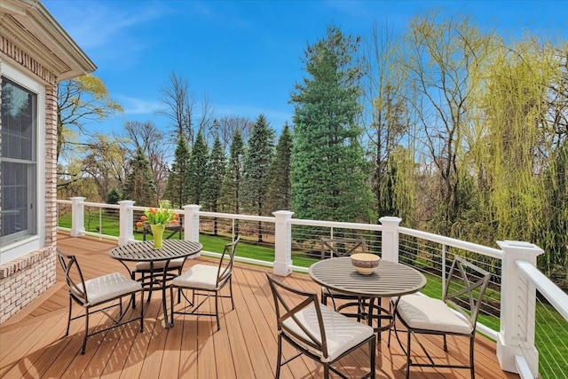 6 Katsura Dr, Purchase, NY 10577 - view of wooden terrace