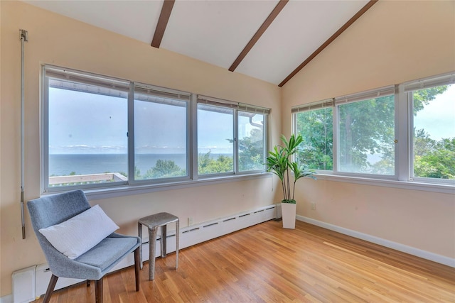 48 Crows Nest Dr, Baiting Hollow, NY 11901 - sunroom featuring baseboard heating