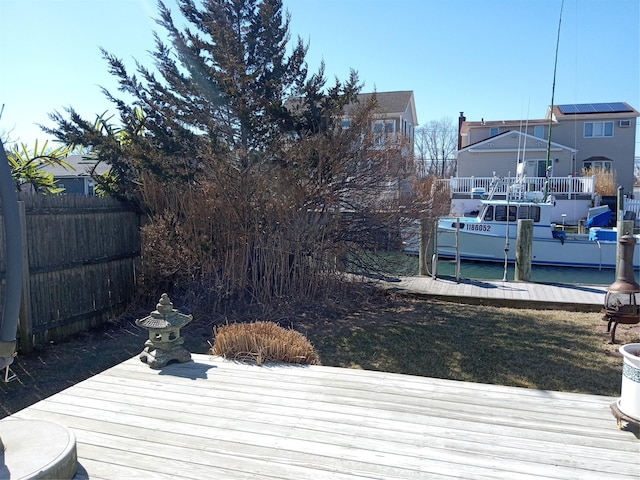 deck with fence