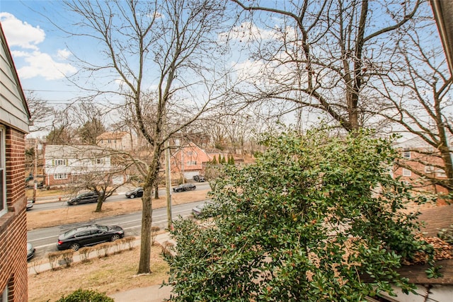 view of yard featuring a residential view