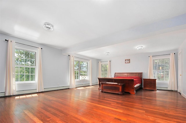 bedroom featuring wood finished floors