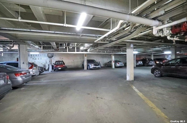 view of parking deck