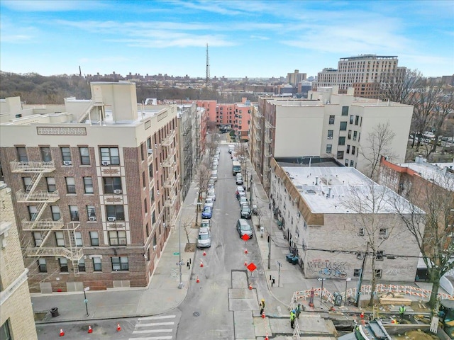 bird's eye view featuring a view of city