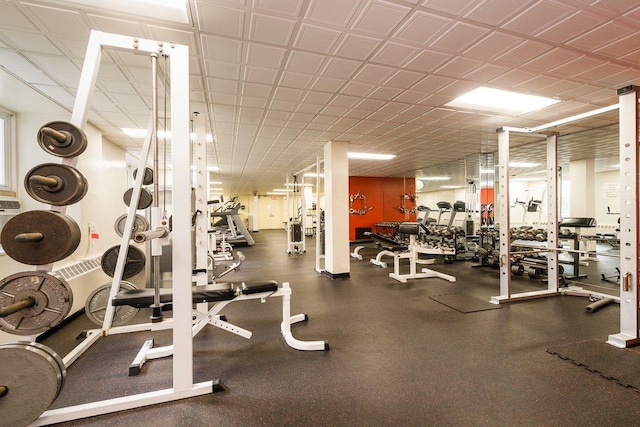 view of workout area