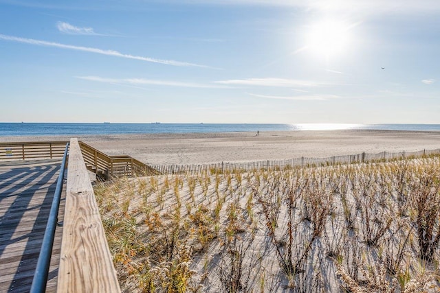 water view with a beach view