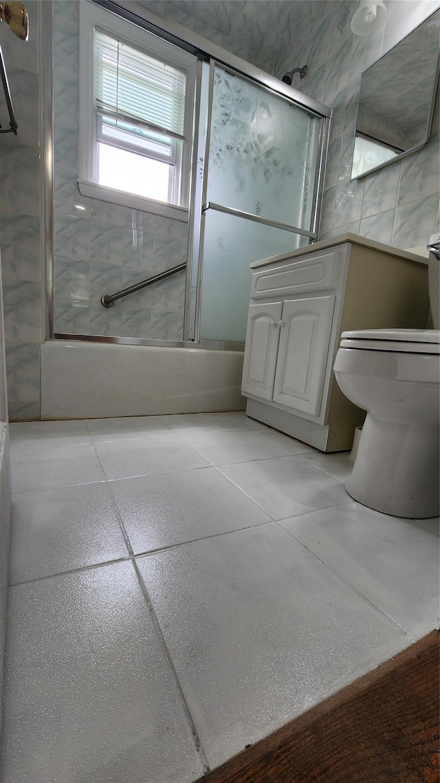 149-03 Reeves Ave, Flushing, NY 11367 - full bath featuring shower / bath combination with glass door and toilet