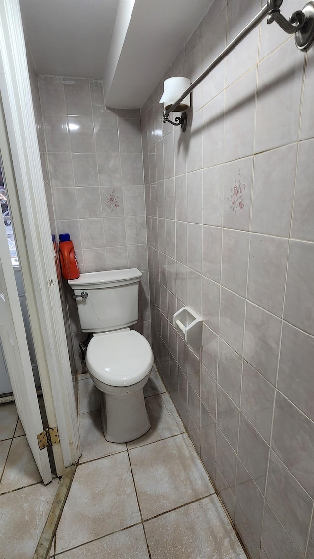 149-03 Reeves Ave, Flushing, NY 11367 - bathroom with tile patterned flooring and tile walls