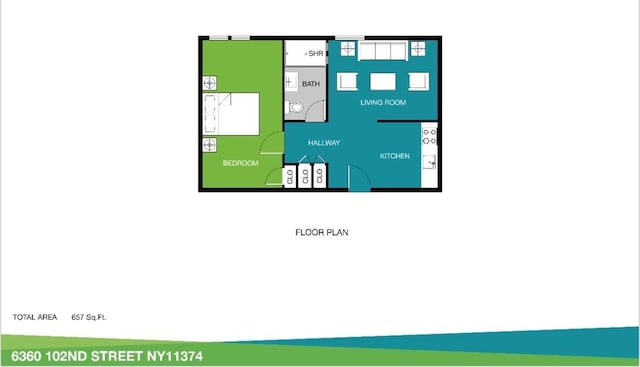 63-60 102nd St Unit B-14, Rego Park, NY 11374 - floor plan