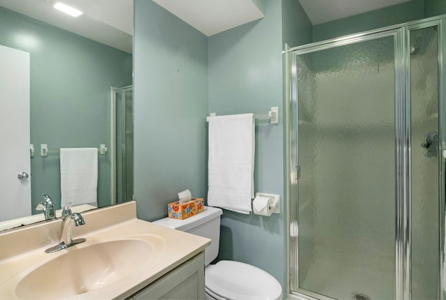 707 Eagle Bay Dr, Ossining, NY 10562 - bathroom with a stall shower, toilet, and vanity