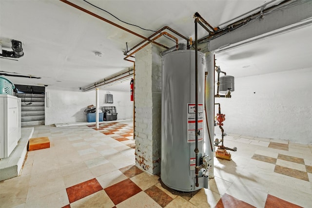 interior space featuring water heater