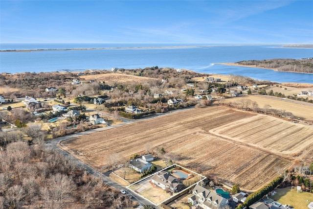 118 Paquatuck Ave, East Moriches, NY 11940 - drone / aerial view with a water view