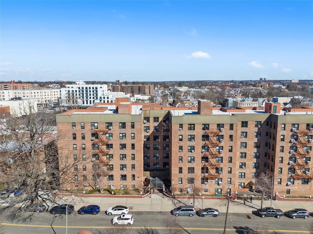 drone / aerial view featuring a view of city