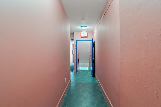 corridor with baseboards