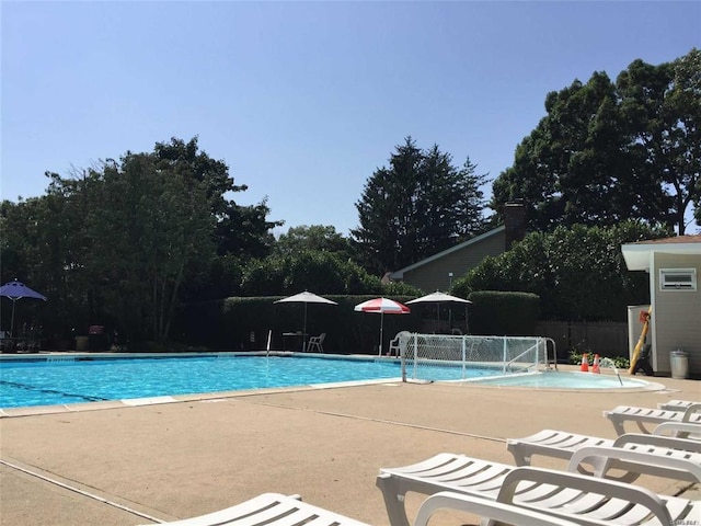 4 Park Pl, Oyster Bay, NY 11771 - community pool featuring a patio and fence
