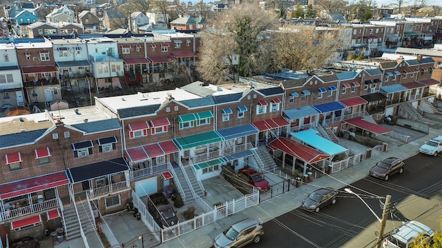 bird's eye view with a residential view