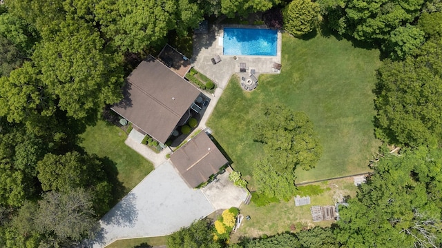 26 Boxtree Rd, East Quogue, NY 11942 - aerial view of property's location featuring a pool