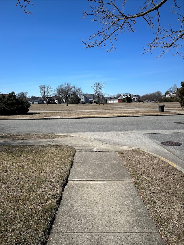 view of street featuring sidewalks