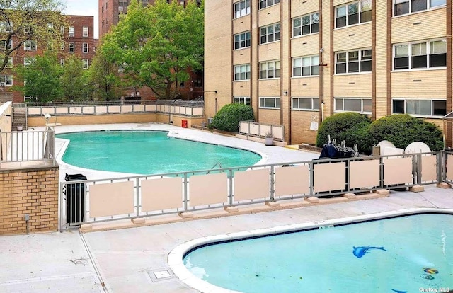 pool with fence