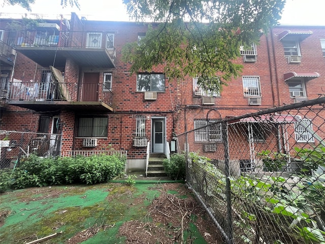 view of front of property with brick siding