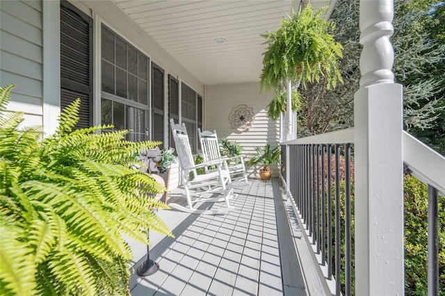 balcony with covered porch