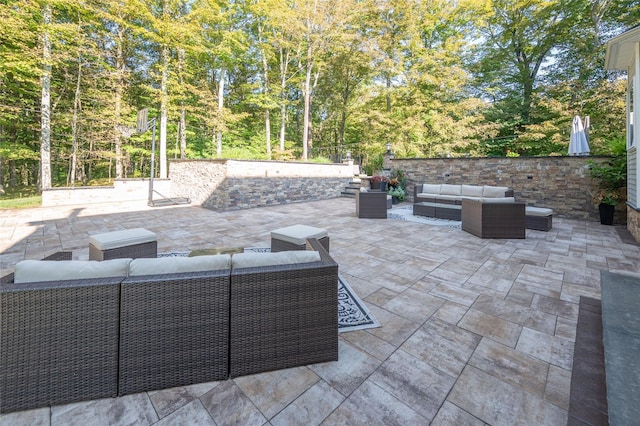 view of patio / terrace with outdoor lounge area