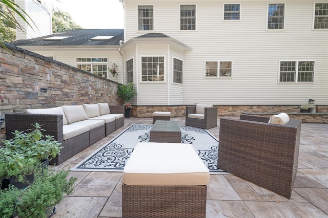 view of patio / terrace featuring outdoor lounge area