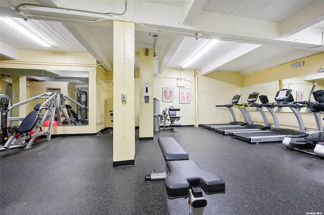 view of exercise room