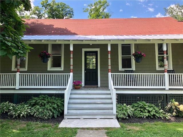 65 Boris Rd, Bloomingburg, NY 12721 - property entrance with covered porch