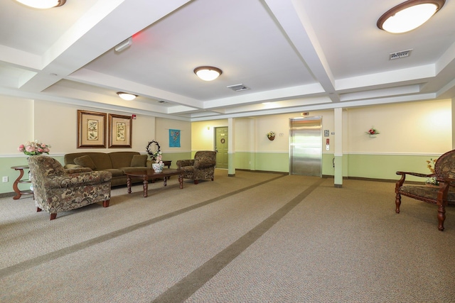 building lobby featuring visible vents