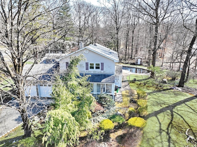 birds eye view of property