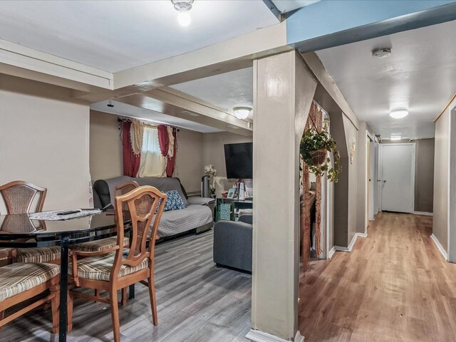 142-02 185th St, Springfield Gardens, NY 11413 - interior space with light wood-style flooring and baseboards