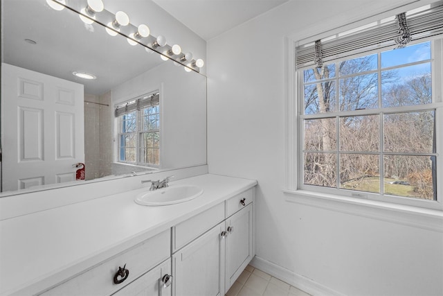 2 Camden Ct, Irvington, NY 10533 - full bath with vanity and tile patterned floors