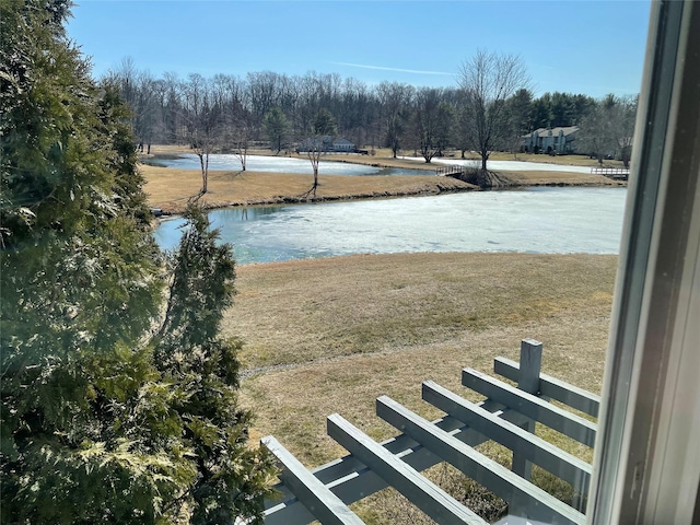 view of water feature