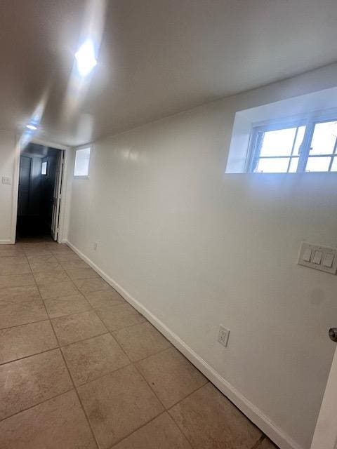 interior space with baseboards