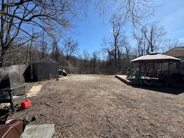 64 Rosman Rd, Thiells, NY 10984 - view of yard with a storage unit, an outdoor structure, and a gazebo