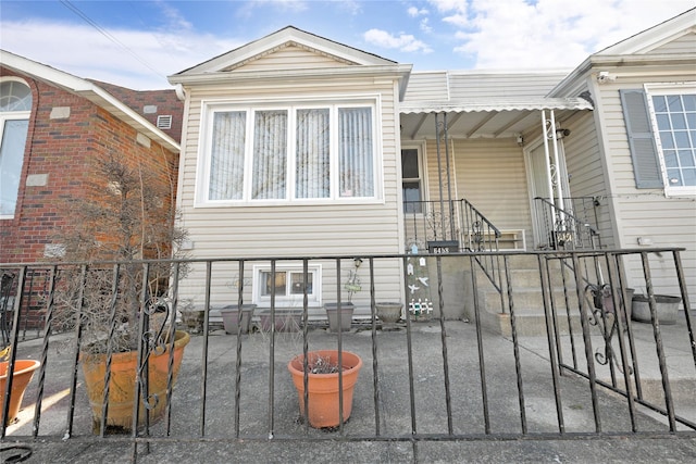 exterior space with a gate and fence