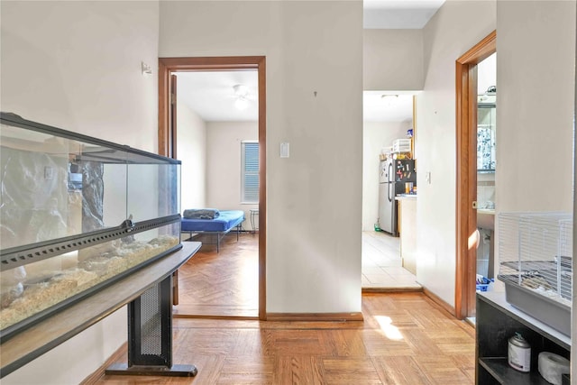 bathroom with baseboards