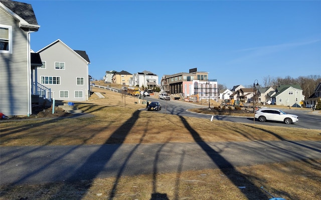 view of street with a residential view