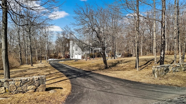 view of road with driveway