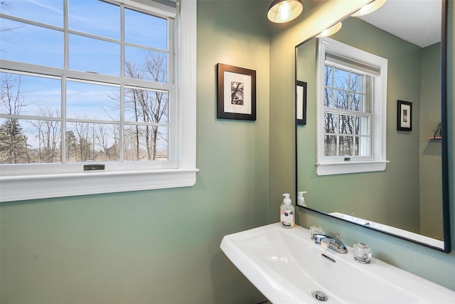 bathroom featuring a sink
