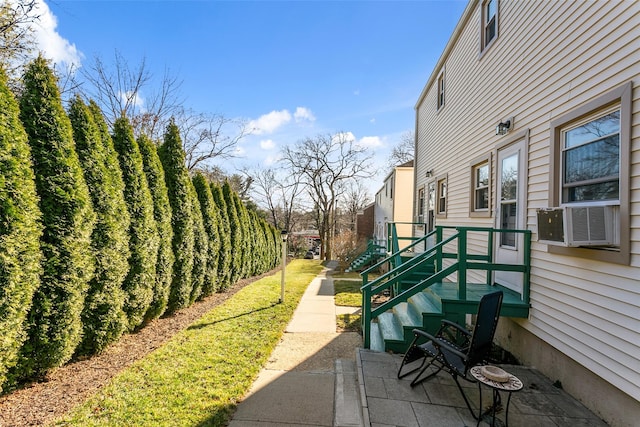 view of patio / terrace featuring cooling unit