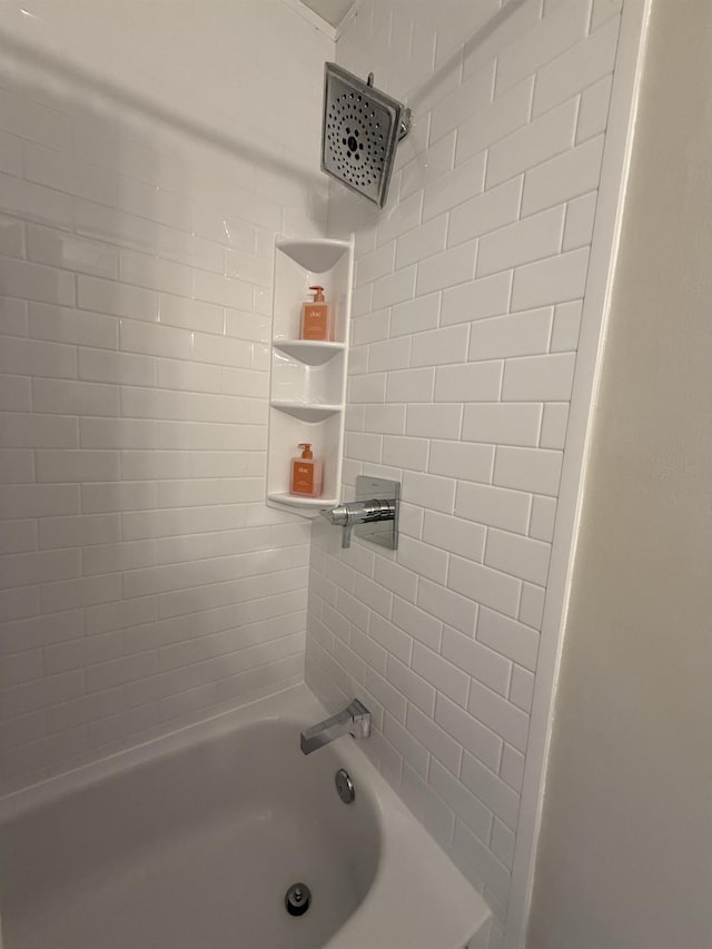 bathroom with shower / washtub combination