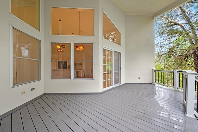view of wooden terrace