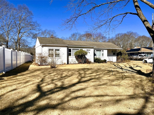 exterior space with fence