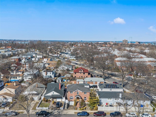 drone / aerial view featuring a residential view