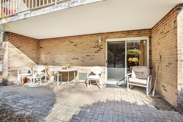 view of patio / terrace with visible vents